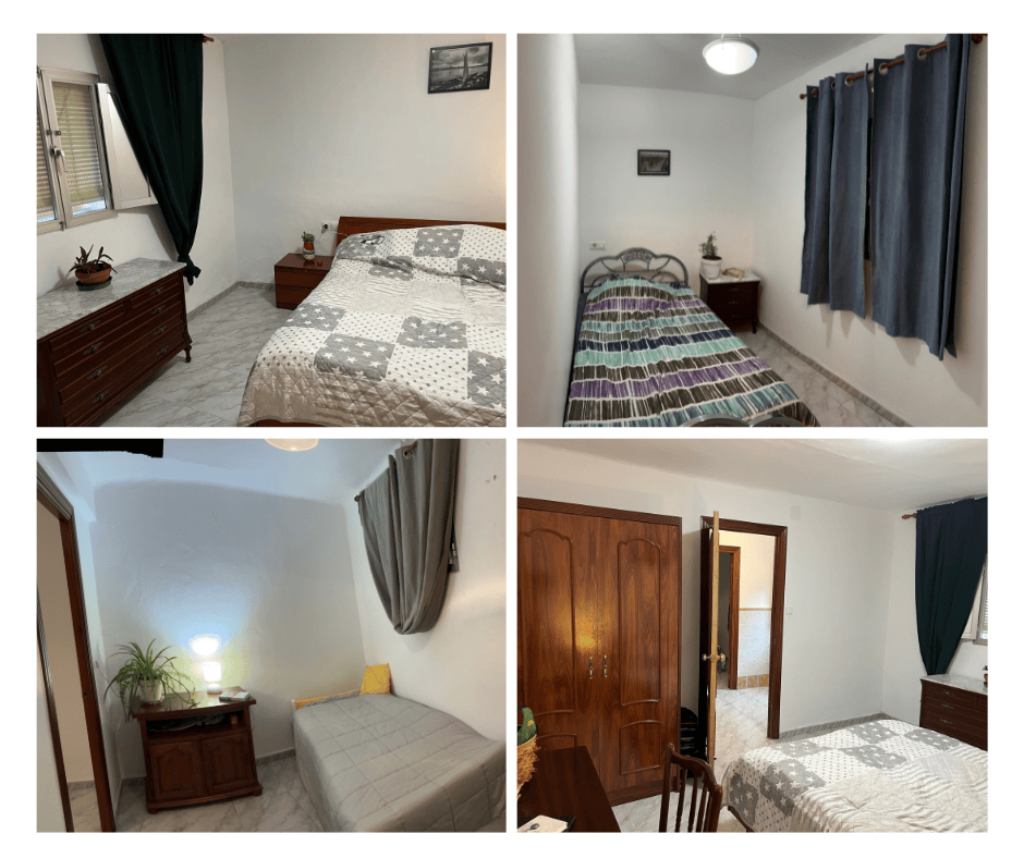 Trzy sypialnie, w ktorych wyśpisz się jak dziecko. Do dyspozycji gości duża sypialnia z łóżkiem małżeńskim, oraz dwie z pojedyńczym. 